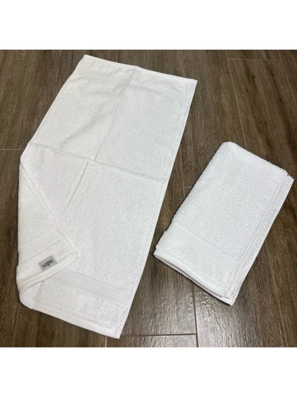 Sobel Westex Brentex White Cotton Bath Towels Plush Fast Dry